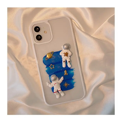 3D Astronaut Transparent Phone Case - iPhone 12 Pro Max / 12