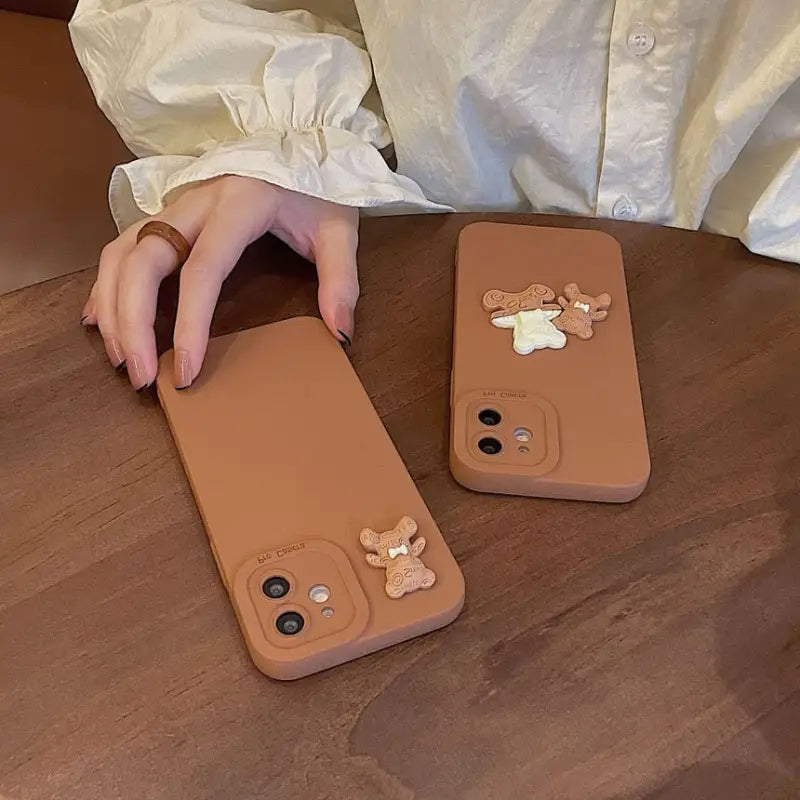 3D Bear Phone Case - iPhone 13 Pro Max / 13 Pro / 13 / 12 Pro Max / 12 Pro / 12 / 11 Pro Max / 11 Pro / 11 / XS Max / XR / XS / X / 8 Plus / 7 Plus / 8 / 7-2