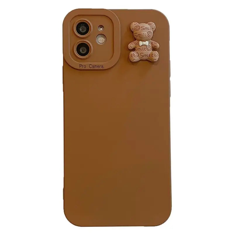 3D Bear Phone Case - iPhone 13 Pro Max / 13 Pro / 13 / 12 Pro Max / 12 Pro / 12 / 11 Pro Max / 11 Pro / 11 / XS Max / XR / XS / X / 8 Plus / 7 Plus / 8 / 7-4