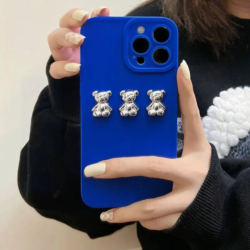 3D Bear Phone Case - Iphone 7 / 8 / Se, 7 Plus / 8 Plus, X / Xs, Xs Max, Xr, 11, 11 Pro, 11 Pro Max, 12 Mini, 12, 12 Pro, 12 Pro Max, 13mini, 13, 13pro, 13pro Max-11