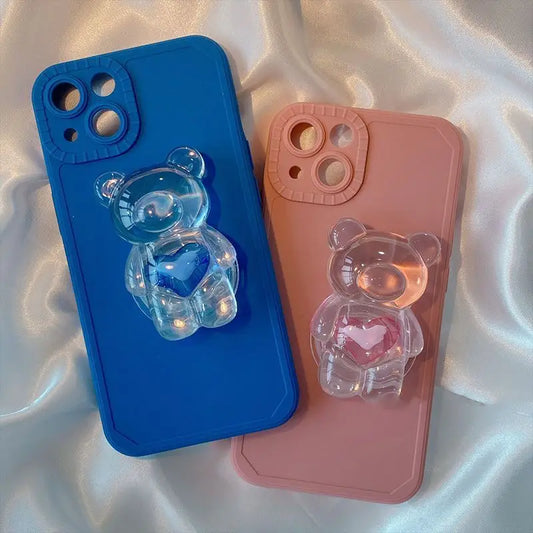 3D Bear Resin Phone Case - iPhone 13 Pro Max / 13 Pro / 13 /