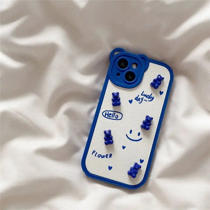 3D Bear Smiley Phone Case - iPhone 13 Pro Max / 13 Pro / 13 