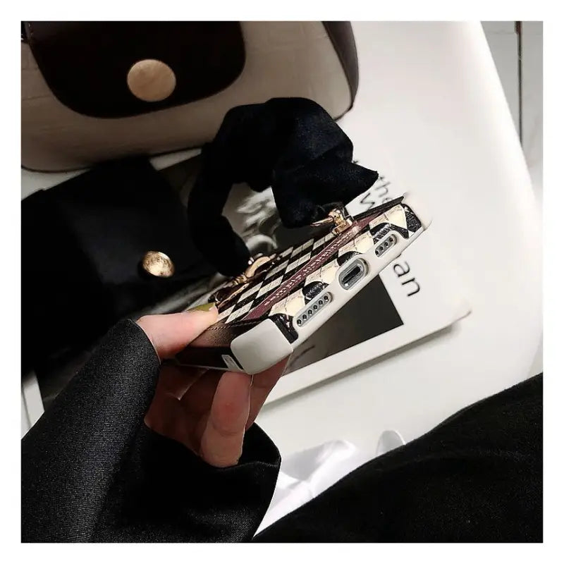 3D Bow Argyle Phone Case - iPhone 13 Pro Max / 13 Pro / 13 / 13 mini / 12 Pro Max / 12 Pro / 12 / 12 mini / 11 Pro Max / 11 Pro / 11 / SE / XS Max / XS / XR / X / SE 2 / 8 / 8 Plus / 7 / 7 Plus / 6 / 6 Plus-15