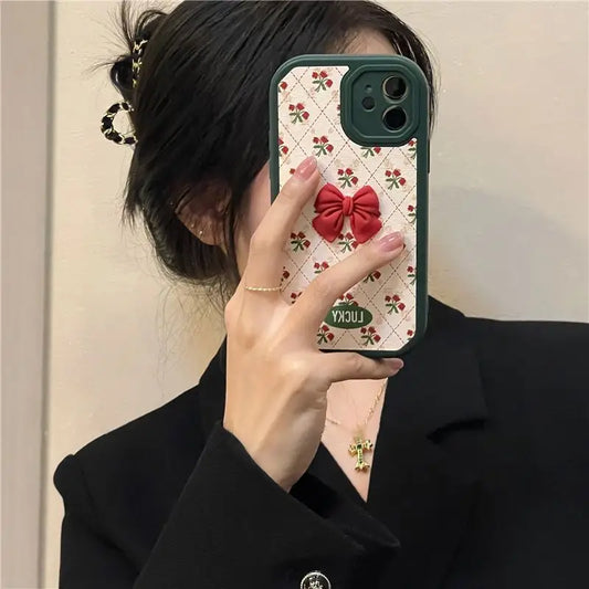 3D Bow Flower Phone Case - iPhone 13 / 13 Pro / 13 Pro Max /