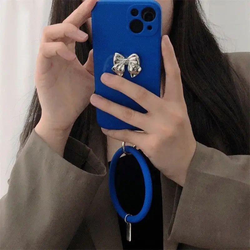 3D Bow Hoop Pendant Phone Case - Samsung-5
