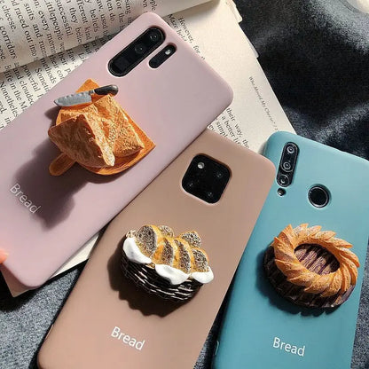 3D Bread Phone Case - iPhone 11 Pro Max / 11 Pro / 11 / SE / XS Max / XS / XR / X / SE 2 / 8 / 8 Plus / 7 / 7 Plus-1