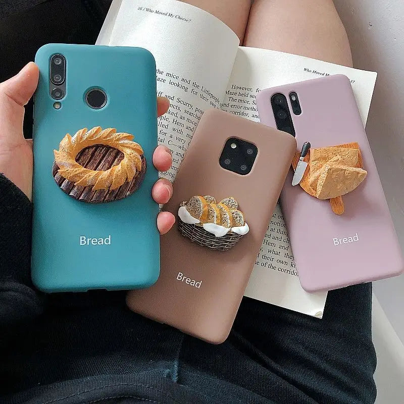 3D Bread Phone Case - iPhone 11 Pro Max / 11 Pro / 11 / SE / XS Max / XS / XR / X / SE 2 / 8 / 8 Plus / 7 / 7 Plus-2