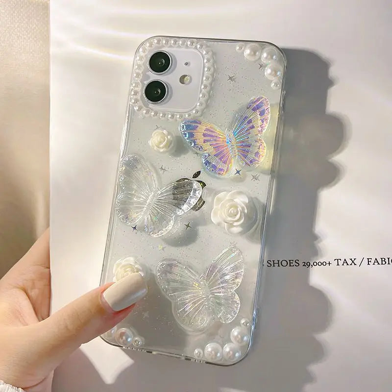 3D Butterfly Phone Case - Iphone 7 / 8 / Se, 7 Plus / 8 Plus, X / Xs, Xs Max, Xr, 11, 11 Pro, 11 Pro Max, 12 Mini, 12, 12 Pro, 12 Pro Max, 13mini, 13, 13pro, 13pro Max-16