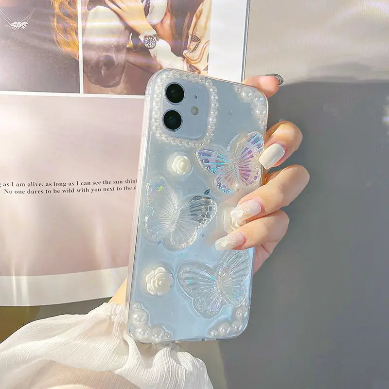 3D Butterfly Phone Case - Iphone 7 / 8 / Se, 7 Plus / 8 Plus, X / Xs, Xs Max, Xr, 11, 11 Pro, 11 Pro Max, 12 Mini, 12, 12 Pro, 12 Pro Max, 13mini, 13, 13pro, 13pro Max-15