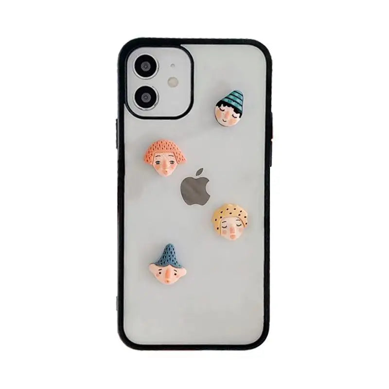 3D Cartoon Transparent Phone Case - iPhone 12 Pro Max / 12 