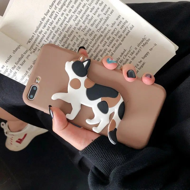 3D Cat Stand Phone Case - iPhone 11 Pro Max / 11 Pro / 11 / SE / XS Max / XS / XR / X / SE 2 / 8 / 8 Plus / 7 / 7 Plus-5