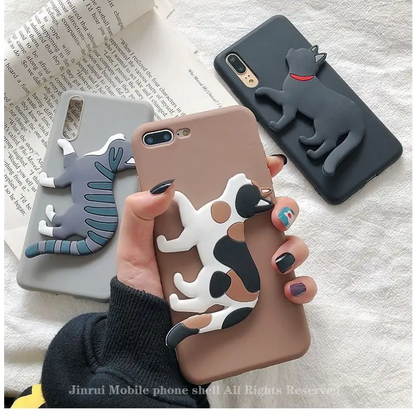 3D Cat Stand Phone Case - iPhone 11 Pro Max / 11 Pro / 11 / SE / XS Max / XS / XR / X / SE 2 / 8 / 8 Plus / 7 / 7 Plus-9