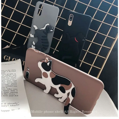 3D Cat Stand Phone Case - iPhone 11 Pro Max / 11 Pro / 11 / SE / XS Max / XS / XR / X / SE 2 / 8 / 8 Plus / 7 / 7 Plus-6