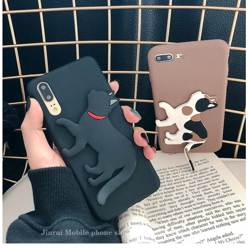 3D Cat Stand Phone Case - iPhone 11 Pro Max / 11 Pro / 11 / SE / XS Max / XS / XR / X / SE 2 / 8 / 8 Plus / 7 / 7 Plus-10