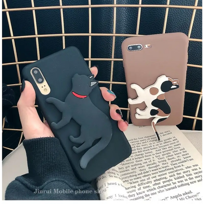 3D Cat Stand Phone Case - iPhone 11 Pro Max / 11 Pro / 11 / SE / XS Max / XS / XR / X / SE 2 / 8 / 8 Plus / 7 / 7 Plus-10