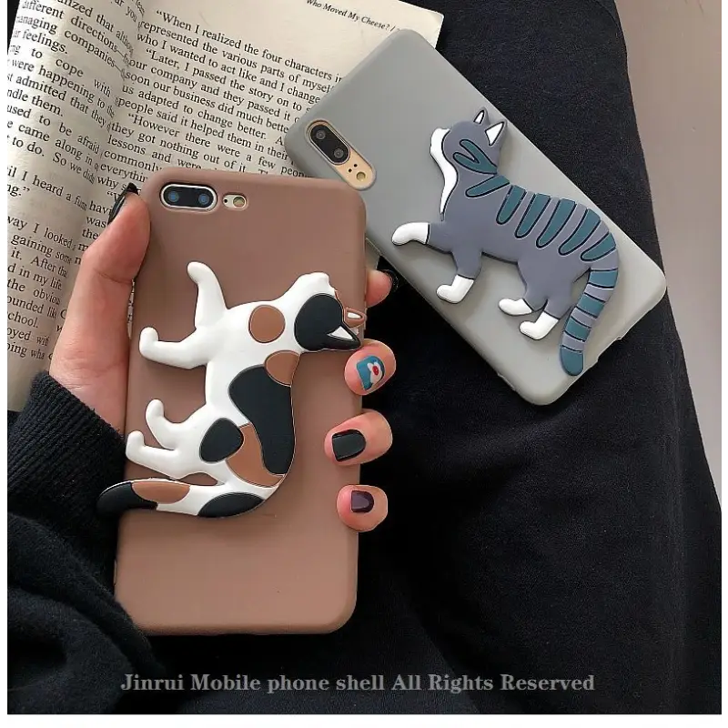 3D Cat Stand Phone Case - iPhone 11 Pro Max / 11 Pro / 11 / SE / XS Max / XS / XR / X / SE 2 / 8 / 8 Plus / 7 / 7 Plus-12