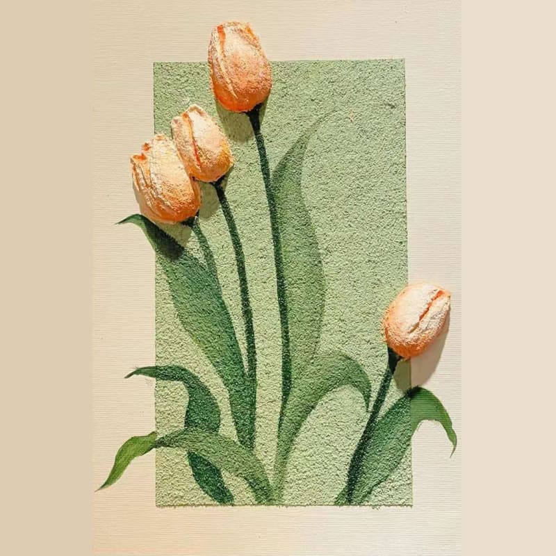 3D DIY Tulip Pearl Painting Decoration KawaiiMoriStore