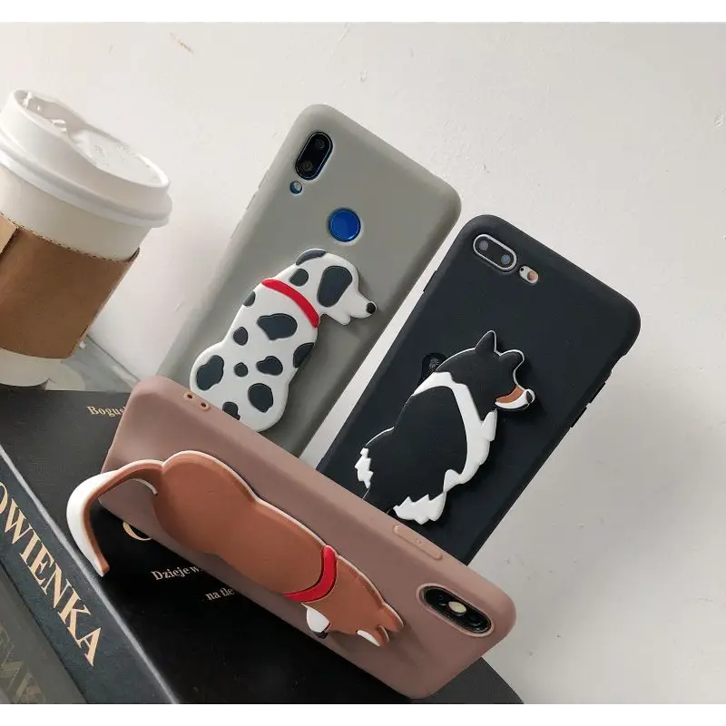 3D Dog Stand Phone Case - iPhone 11 Pro Max / 11 Pro / 11 / SE / XS Max / XS / XR / X / SE 2 / 8 / 8 Plus / 7 / 7 Plus-13