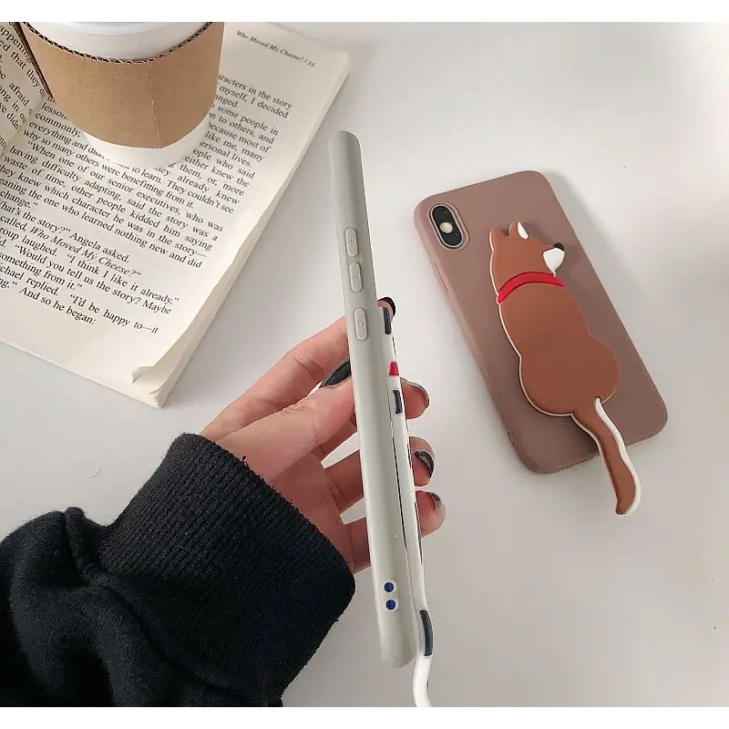 3D Dog Stand Phone Case - iPhone 11 Pro Max / 11 Pro / 11 / SE / XS Max / XS / XR / X / SE 2 / 8 / 8 Plus / 7 / 7 Plus-15