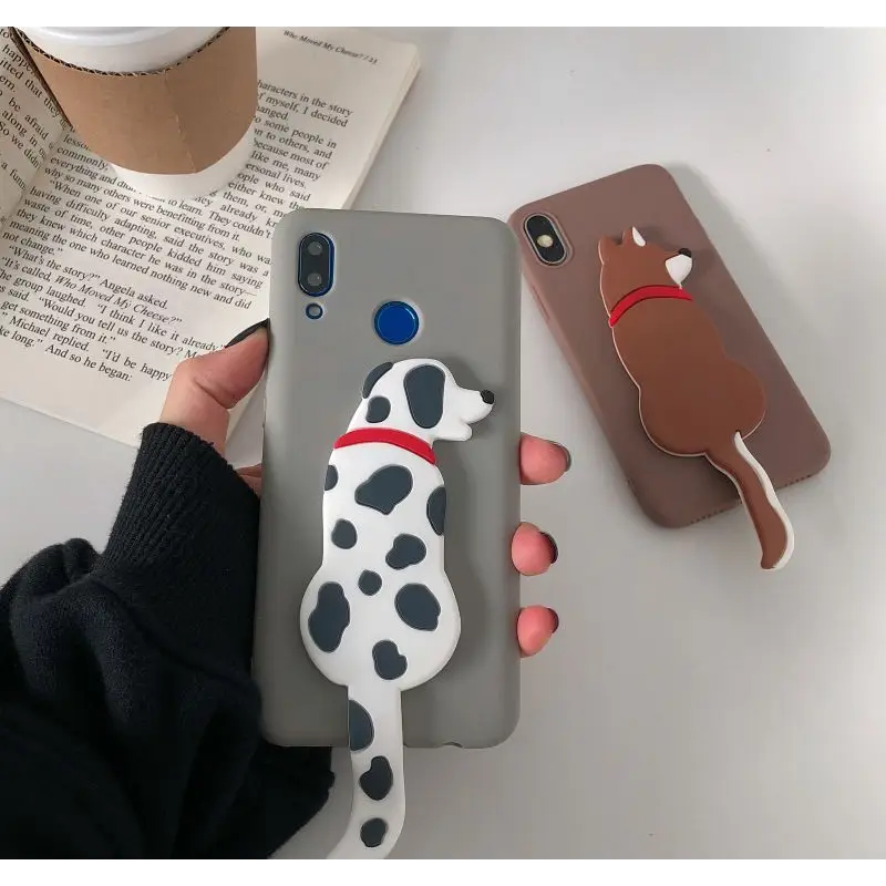 3D Dog Stand Phone Case - iPhone 11 Pro Max / 11 Pro / 11 / SE / XS Max / XS / XR / X / SE 2 / 8 / 8 Plus / 7 / 7 Plus-9