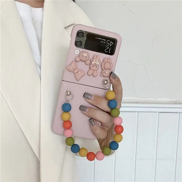 3D Doll Phone Cases For Samsung Galaxy Z Flip 3 W309 - For Z