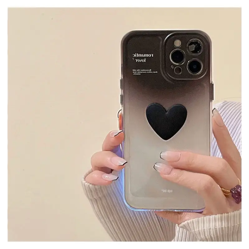 3D Heart Gradient Phone Case - iPhone 13 Pro Max / 13 Pro / 