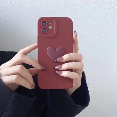 3D Heart Phone Case - iPhone 13 Pro Max / 13 Pro / 13 / 12 Pro Max / 12 Pro / 12 / 12 mini / 11 Pro Max / 11 Pro / 11 / XS Max / XR / XS / X / 8 Plus / 7 Plus / 8 / 7 / Huawei-7