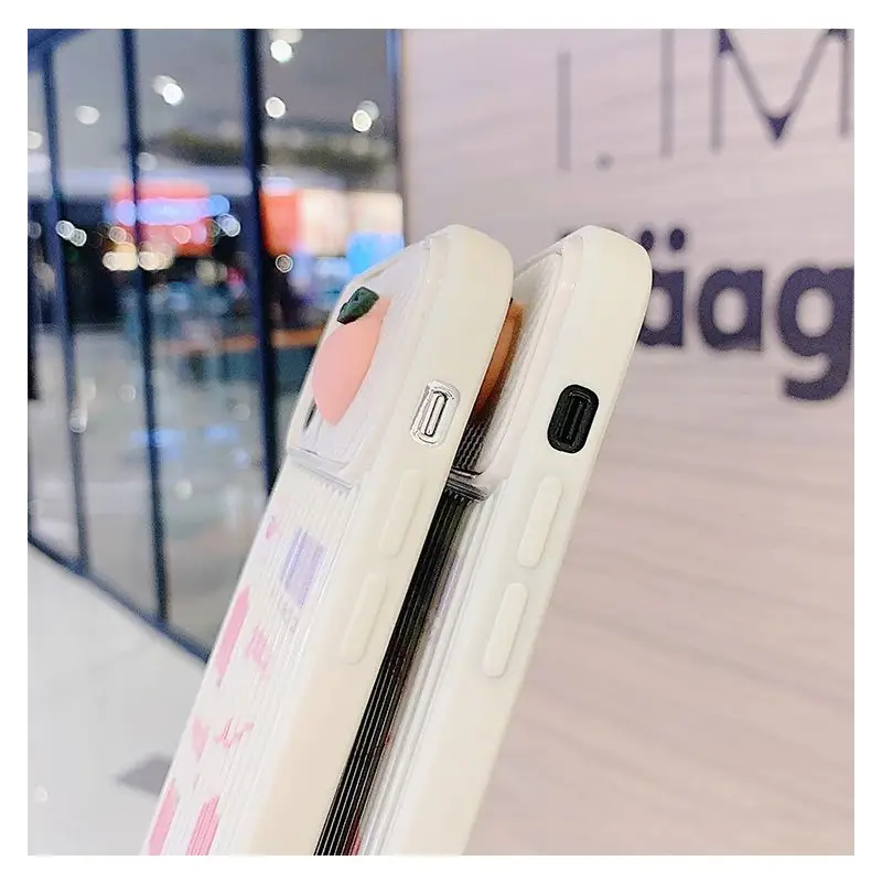 3D Peach Lens Cover Phone Case - iPhone 12 Pro Max / 12 Pro 