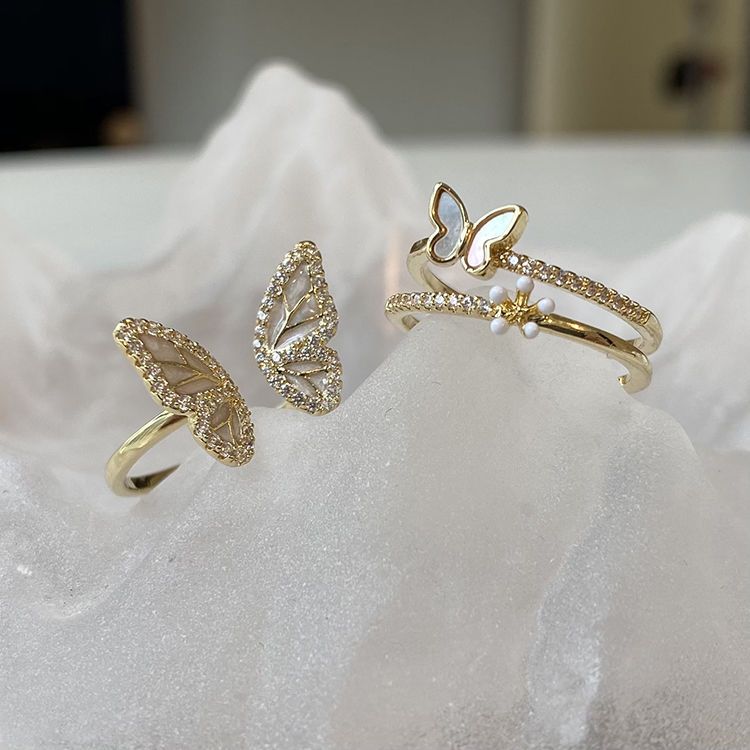 Diamond Butterfly Ring W563
