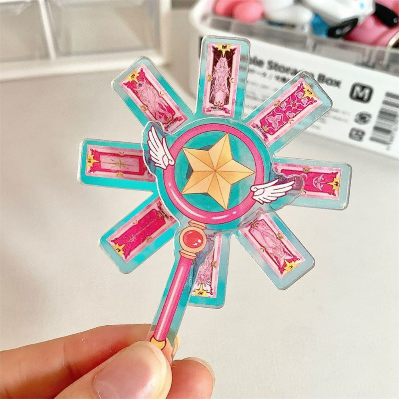 Cartoon Sakura Magic Stick Keychain MK Kawaii Store