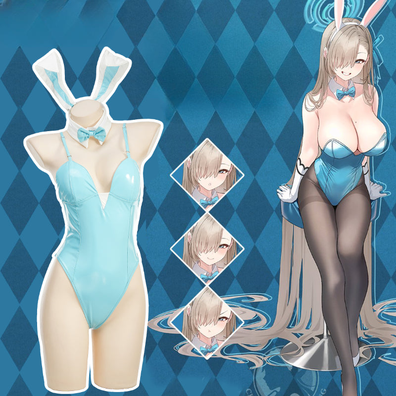 Blue Sky Blue Cute Bunny Girl Cosplay Set ON900 MK Kawaii Store