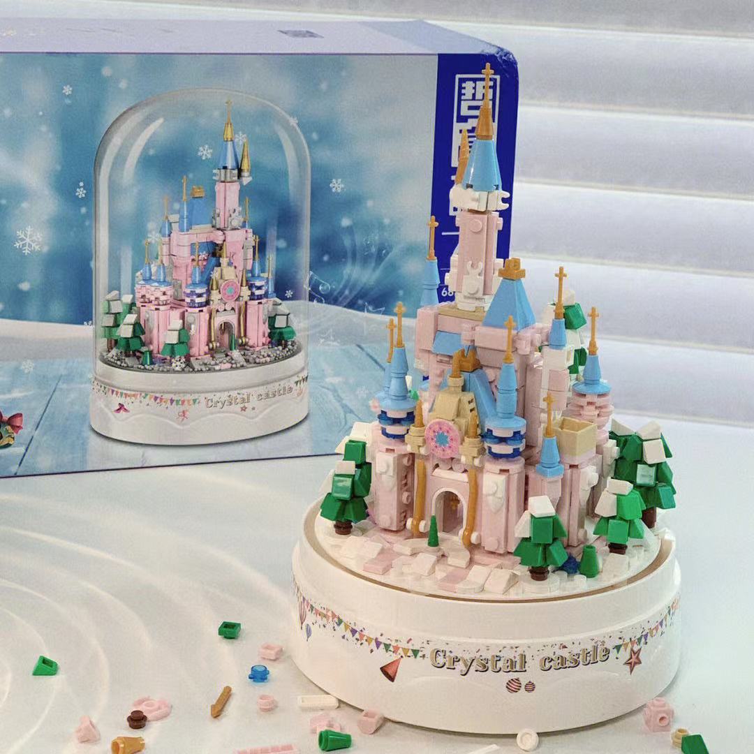 DIY patchwork castle music box gift W514 Wonderland Case