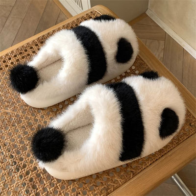 Kawaii Fleece Panda Home Slippers ME53
