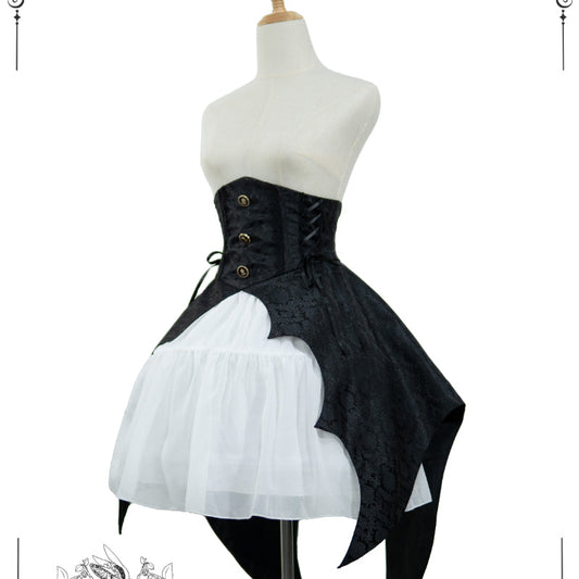 Black Bat Wings Corset Lolita ON1036 MK Kawaii Store