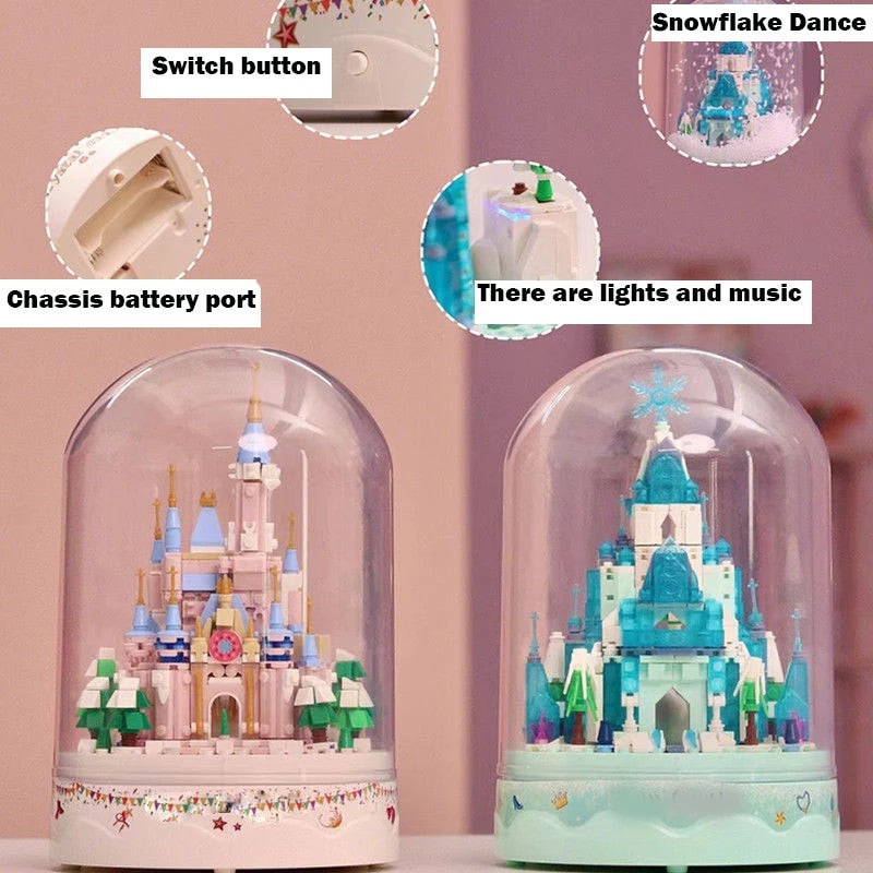 DIY patchwork castle music box gift W514 Wonderland Case