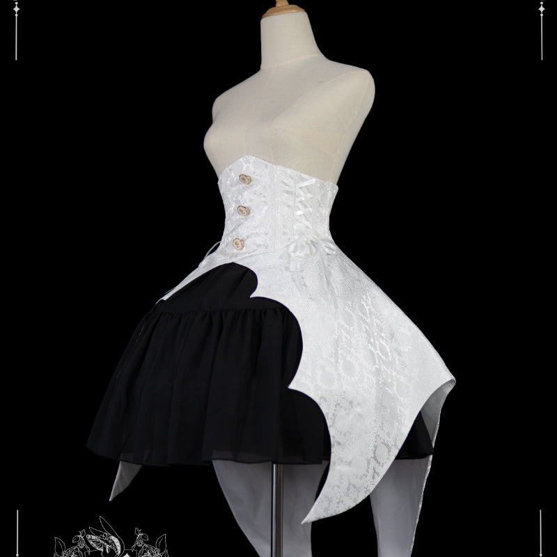 Black Bat Wings Corset Lolita ON1036 MK Kawaii Store