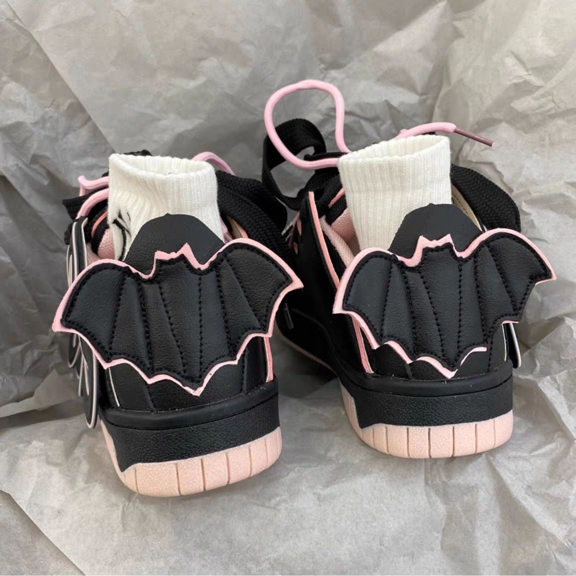 Little Devil Wings Bat Sneakers - Heartzcore MK Kawaii Store
