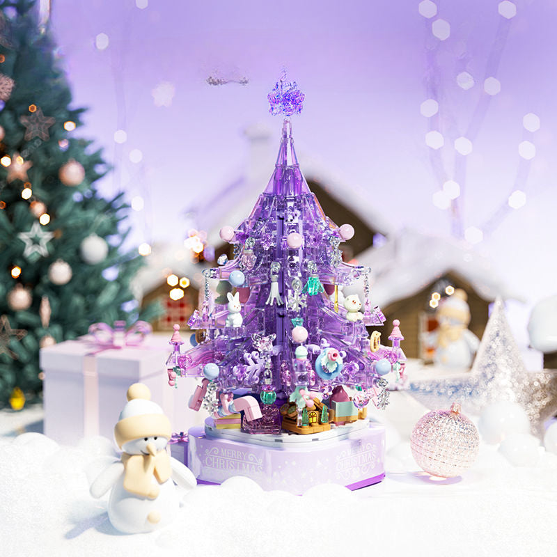 DIY Crystal Christmas Tree Music Assembly MK Kawaii Store