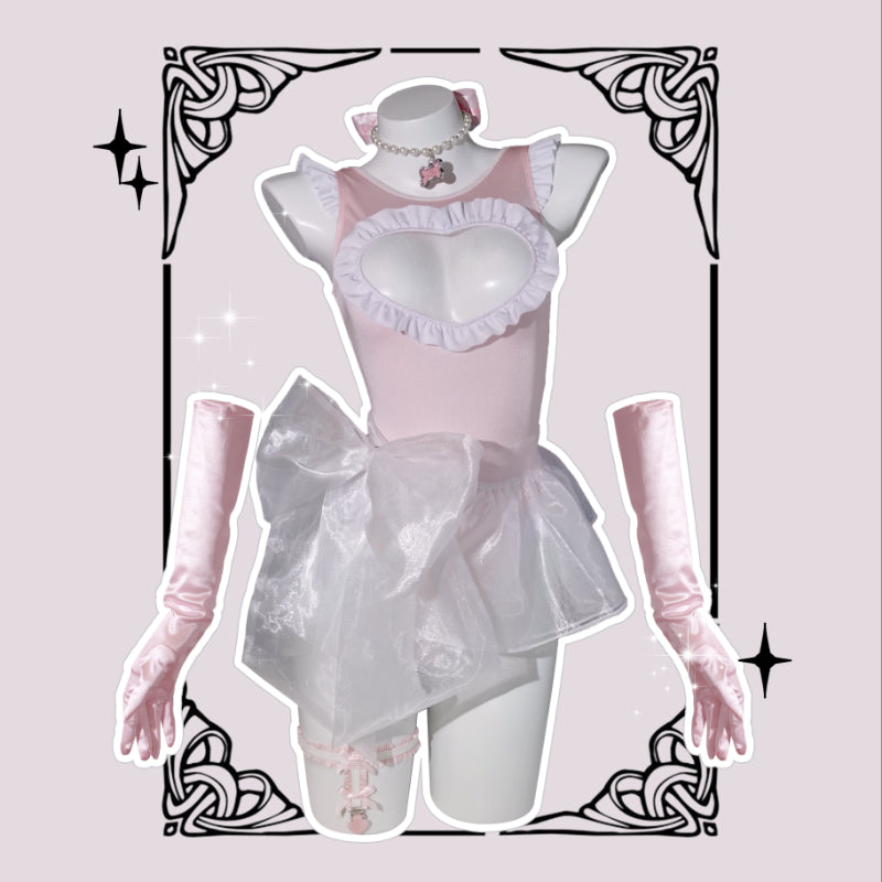 Ballet Princess Heart Jumpsuit Swimwear MK Kawaii Store