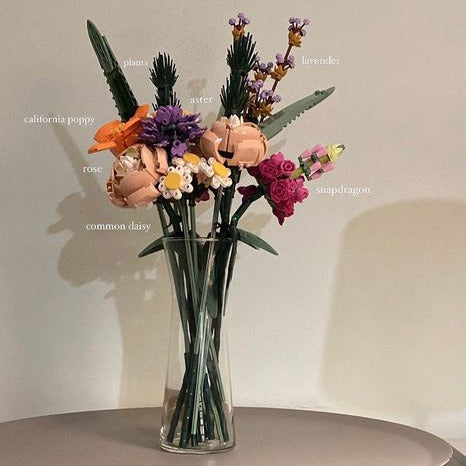 DIY Flower Block Bouquet Botanical Collection - Moon Wonderland Case