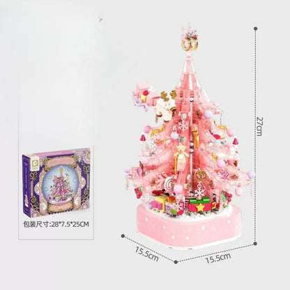 DIY Crystal Christmas Tree Music Assembly MK Kawaii Store