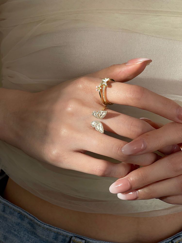 Diamond Butterfly Ring