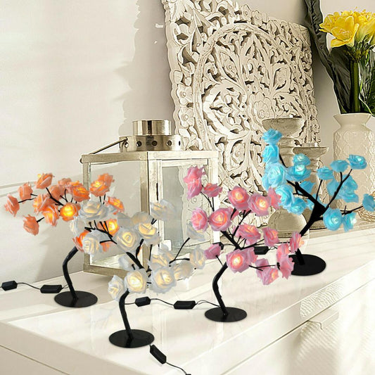 Romantic Rose Flower Light Table Lamp Wonderland Case