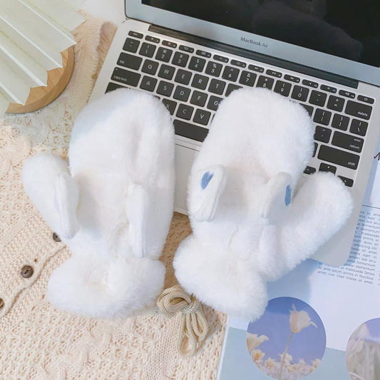 Cute Wings Warm Plush Gloves