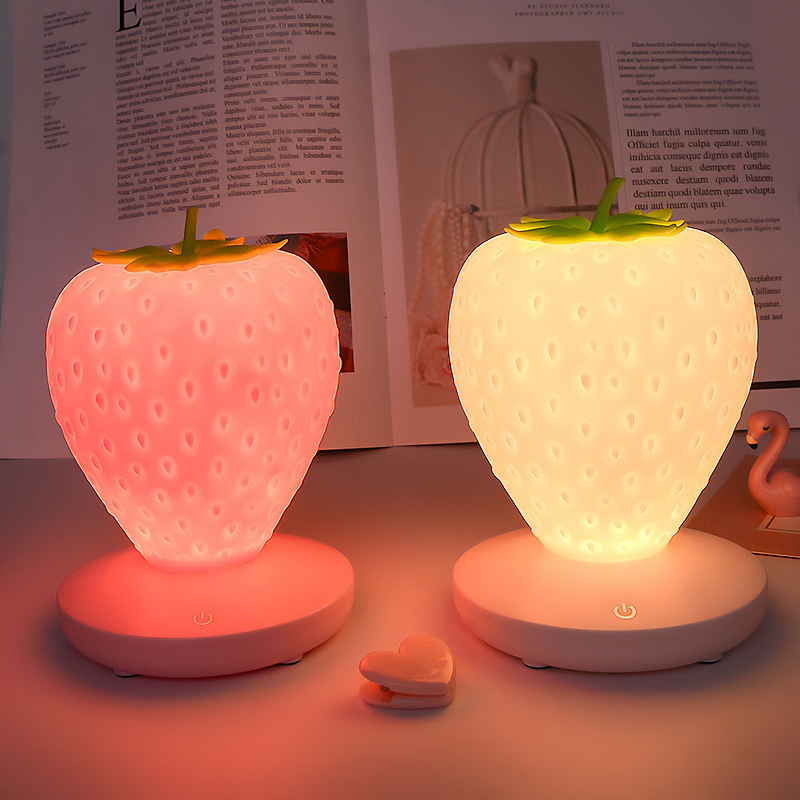 Cute Strawberry LED Table Lamp W474 Wonderland Case