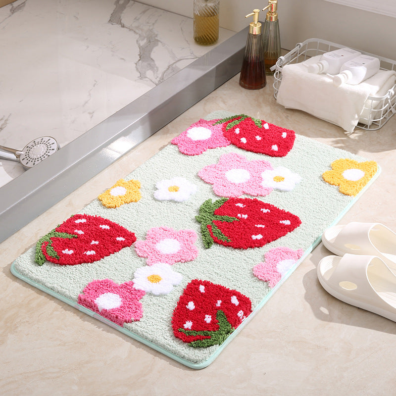 Cute Strawberry Mat/Rug W505 Wonderland Case