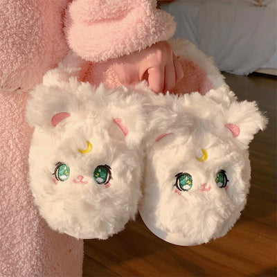 Super Cute Sailor Moon Luna Diana Kawaii Cat Home Slippers ME50