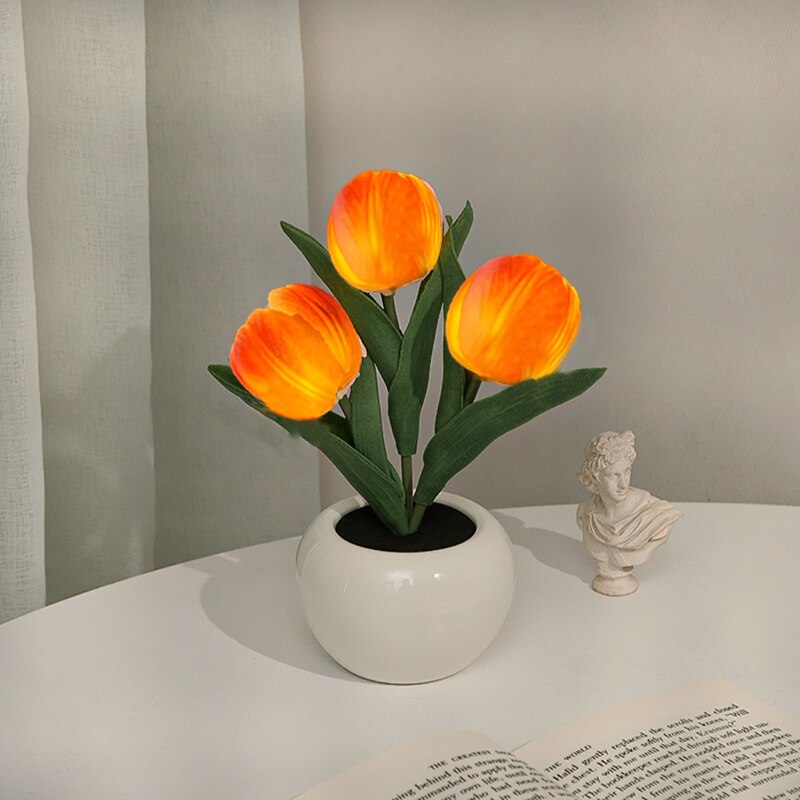 LED Tulip Night Light Table Lamp Wonderland Case