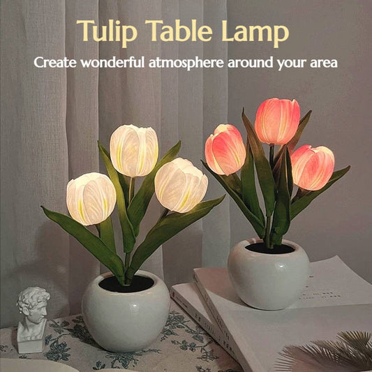 LED Tulip Night Light Table Lamp