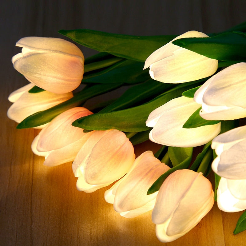 LED Tulip Night Light Table Lamp Wonderland Case